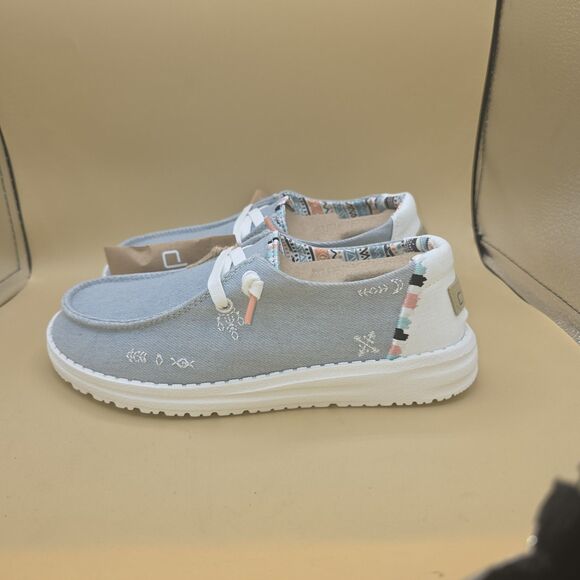 Hey Dude Wendy Boho Light Denim US Women's 5  - EU 36 - Picture 3 of 9